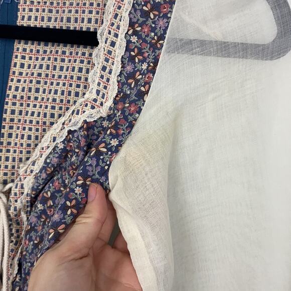 Gunne Sax VTG 1970s RARE Print Birds & Bees Dress - Picture 8 of 10